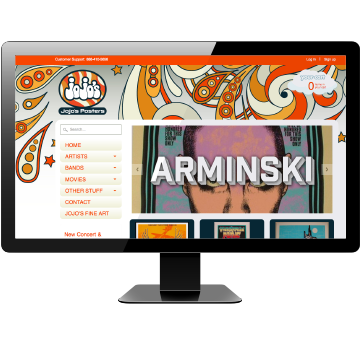 jojos posters shopify site by good soil agency